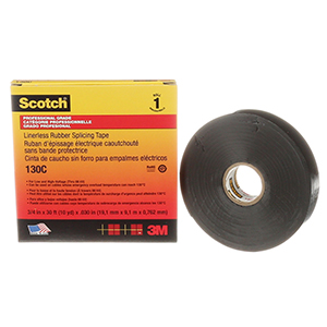 Scotch® Linerless Rubber Splicing Tape 130C