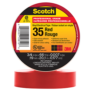 Scotch® Vinyl Colour Coding Electrical Tape 35