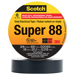 Scotch® Vinyl Electrical Tape Super 88
